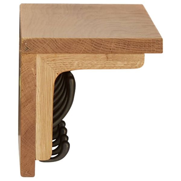 vidaXL Coat Rack 60x16x16 cm Solid Oak Wood