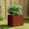 vidaXL Planter 40x41x40 cm Corten Steel