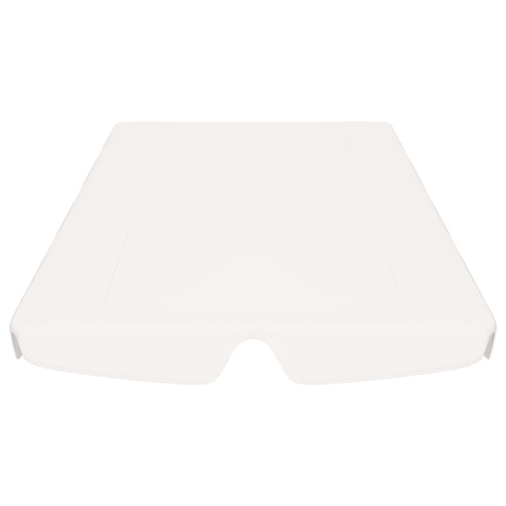 vidaXL Replacement Canopy for Garden Swing White 188/168x145/110 cm
