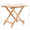 vidaXL Foldable Side Table Solid Walnut Wood 50x50x49 cm