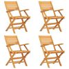 vidaXL 5 Piece Garden Dining Set Solid Wood Teak