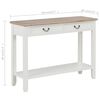 vidaXL Console Table White 110x35x80 cm Wood