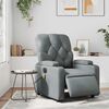 vidaXL Electric Massage Recliner Chair Grey Faux Leather