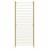 vidaXL Wine Rack for 96 Bottles Gold Metal