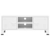 vidaXL Industrial TV Cabinet White 105x35x42 cm Metal