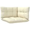 vidaXL 3 Piece Garden Lounge Set with Cream Cushions Pinewood