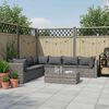 vidaXL 8 Piece Garden Lounge Set with Cushions Poly Rattan Grey