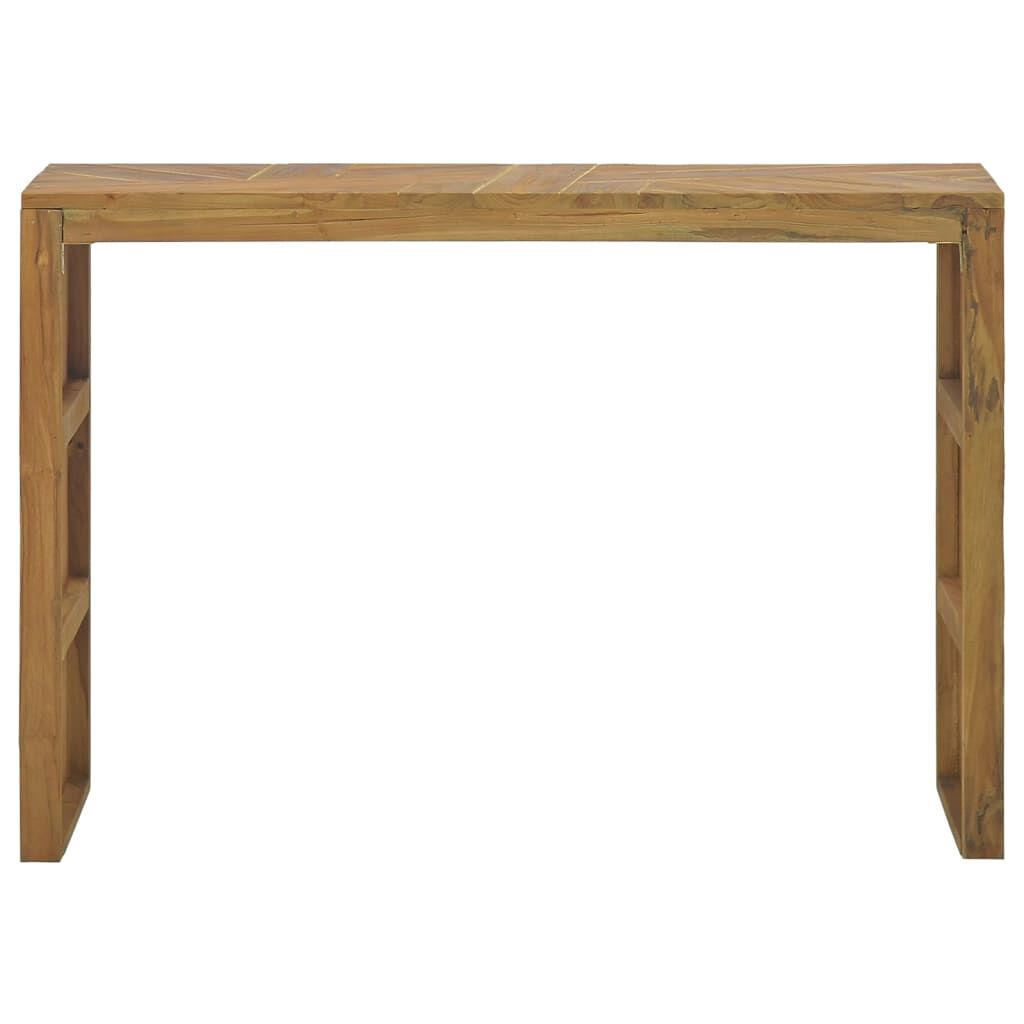 vidaXL Console Table 110x35x75 cm Solid Teak Wood