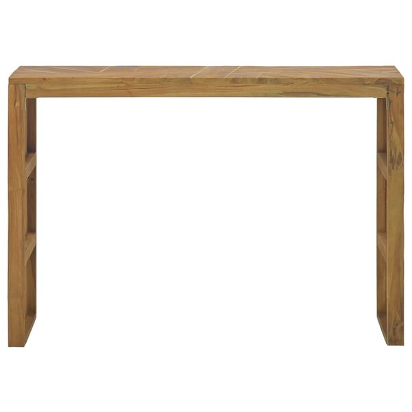 vidaXL Console Table 110x35x75 cm Solid Teak Wood