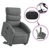 vidaXL Electric Stand up Recliner Chair Dark Grey Fabric