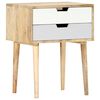 vidaXL Bedside Cabinet 47x35x59 cm Solid Mango Wood