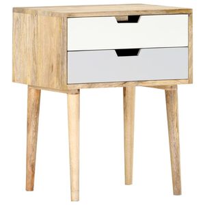 vidaXL Bedside Cabinet 47x35x59 cm Solid Mango Wood