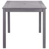 vidaXL Garden Table Grey Wash 140x80x74 cm Solid Acacia Wood