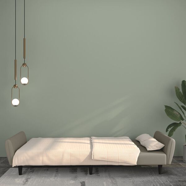 vidaXL 2-Seater Sofa Bed Dark Green Velvet
