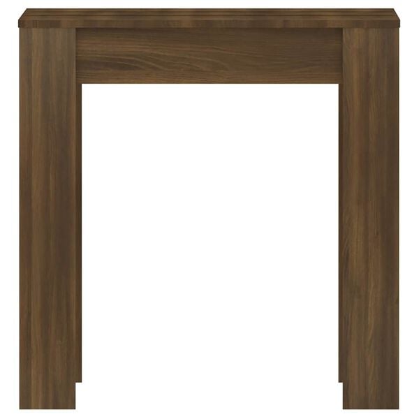vidaXL Dining Table Brown Oak 140x74.5x76 cm Engineered Wood