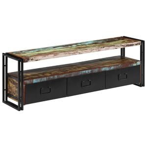 vidaXL TV Cabinet Solid Reclaimed Wood 120x30x40 cm