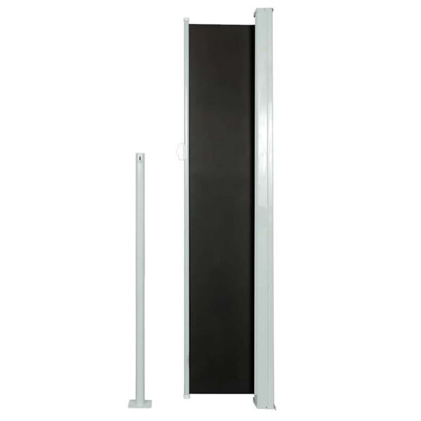 vidaXL Retractable Side Awning 160 x 500 cm Black