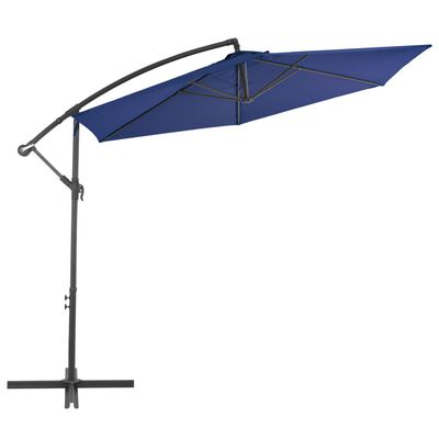 vidaXL Cantilever Garden Parasol with Aluminium Pole 300 cm Blue