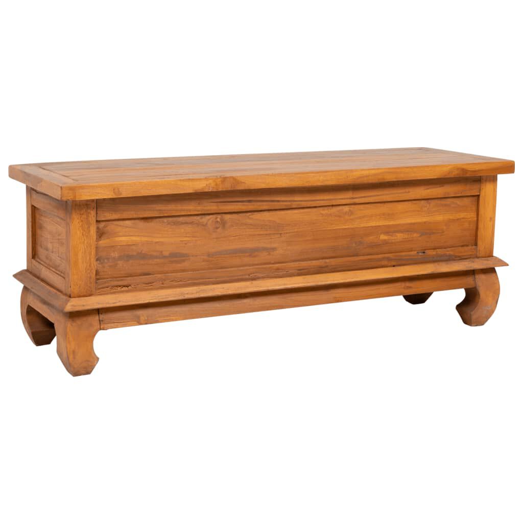vidaXL TV Cabinet 110x35x40 cm Solid Teak Wood