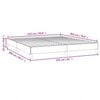 vidaXL Bed Frame without Mattress Light Grey 152x203 cm Queen Fabric