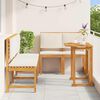 vidaXL Garden Bistro Set 5 pcs Brown Solid Acacia Wood