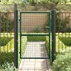 vidaXL Fence Gate Steel 100x125 cm Green