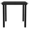 vidaXL 3 Piece Garden Dining Set Black