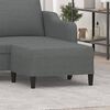 vidaXL Footstool Dark Grey 70x55x41 cm Fabric