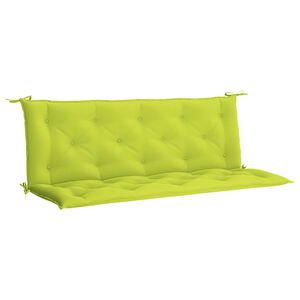 vidaXL Garden Bench Cushion Bright Green 150x(50+50)x7cm Oxford Fabric