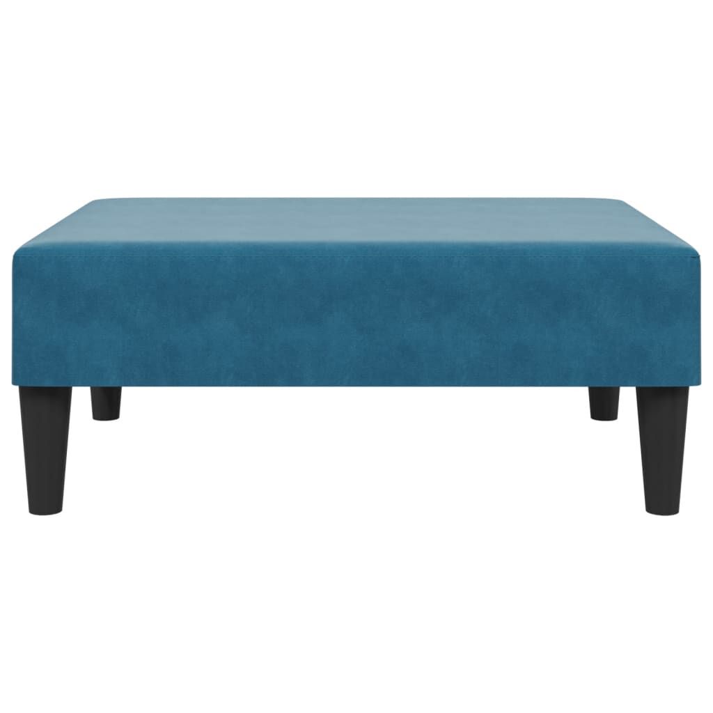 vidaXL Footstool Blue 77x55x31 cm Velvet