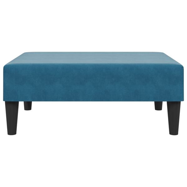 vidaXL Footstool Blue 77x55x31 cm Velvet