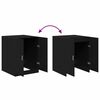 vidaXL Washing Machine Cabinet Black oak 70.5 x 71.5 x 91.5 cm