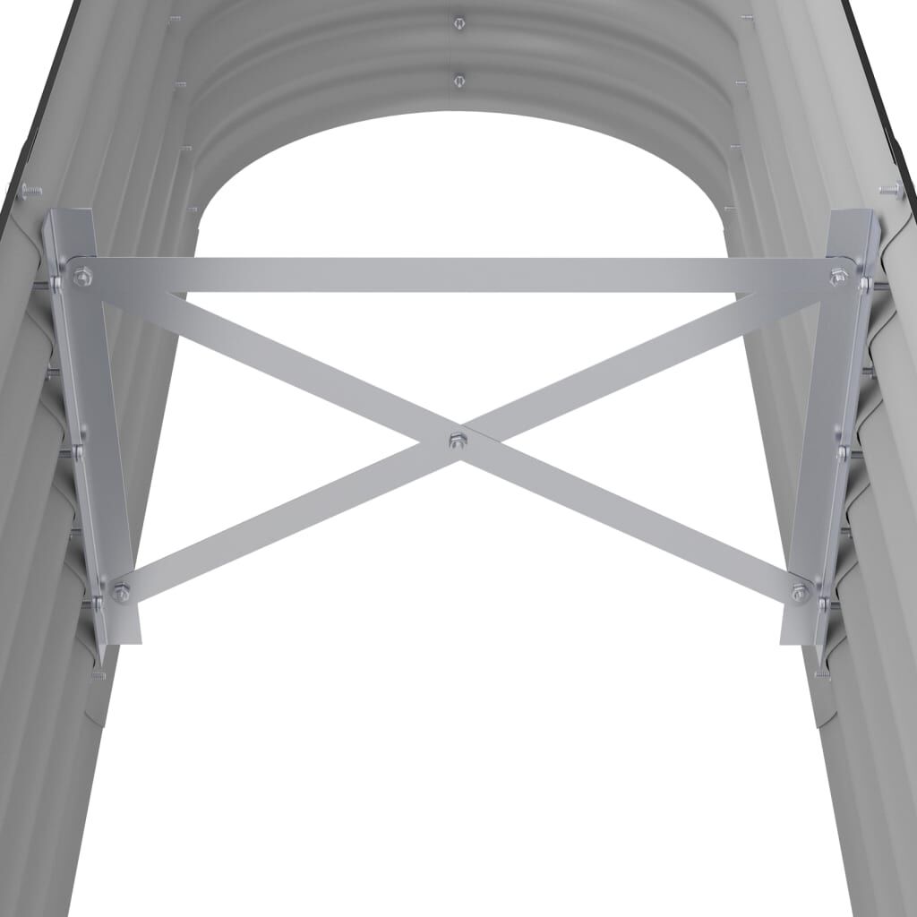 vidaXL Garden Raised Bed Powder-coated Steel 152x40x36 cm Anthracite