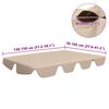 vidaXL Replacement Canopy for Garden Swing Beige 150/130x105/70 cm
