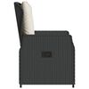 vidaXL Reclining Garden Chairs 2 pcs Black Poly Rattan