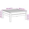 vidaXL Garden Footstool Solid Pinewood
