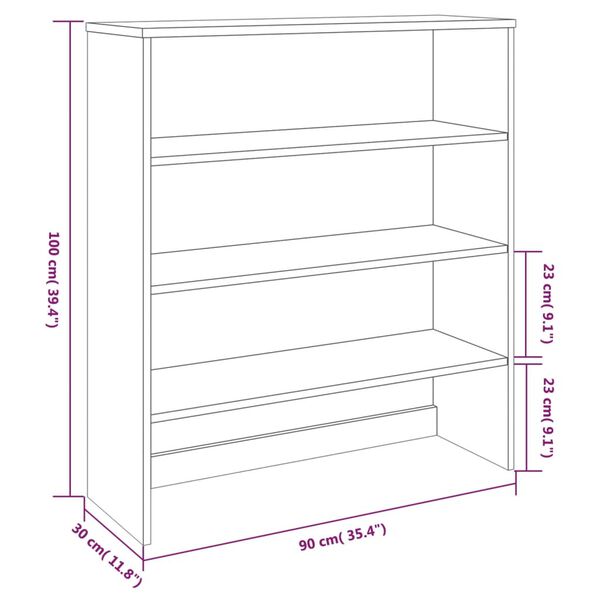 vidaXL Top for Highboard HAMAR Honey Brown 90x30x100cm Solid Wood Pine