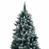 vidaXL Artificial Pre-lit Christmas Tree with Ball Set&Pine Cones 150 cm