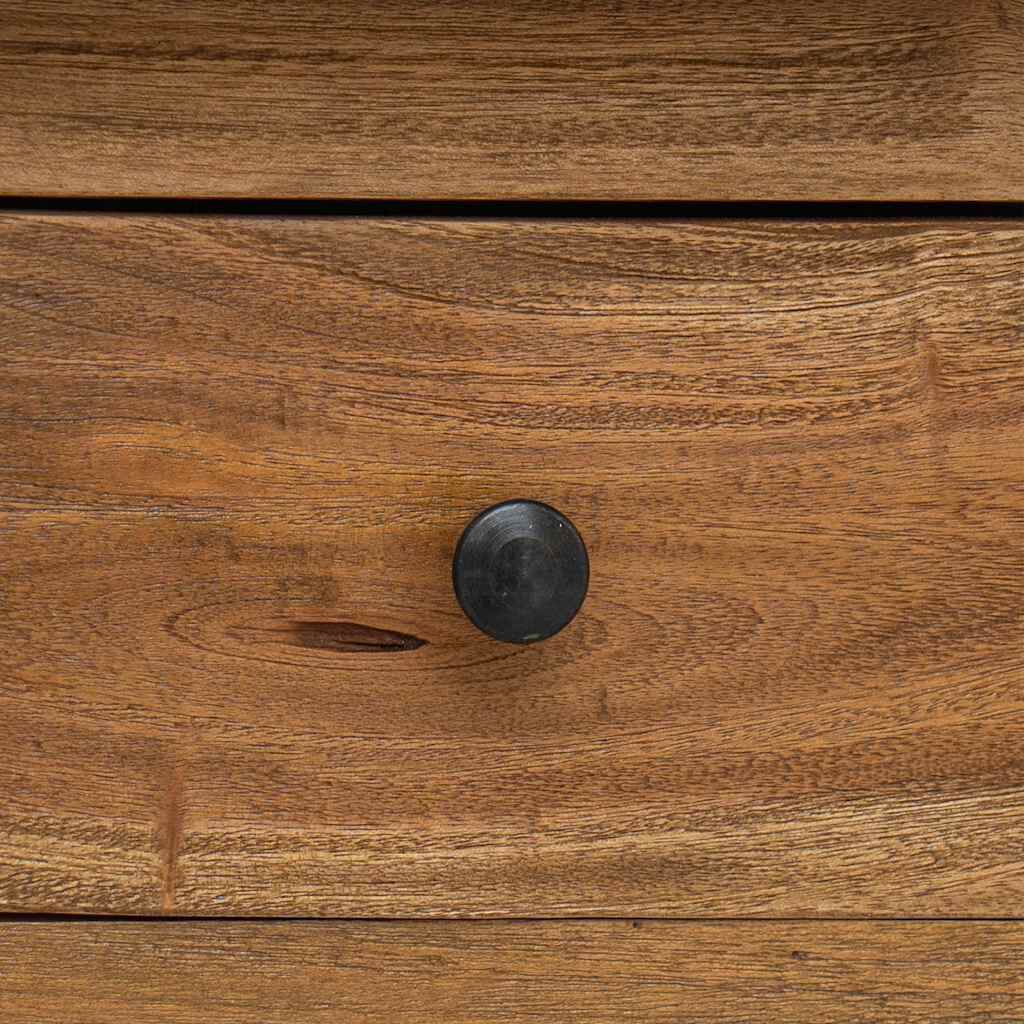 vidaXL Sideboard Solid Mahogany Wood 100x30x50 cm