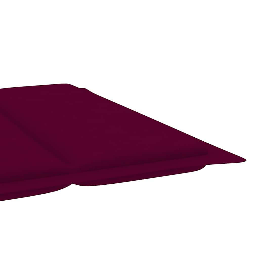 vidaXL Garden Sun Lounger with Cushion Solid Acacia Wood