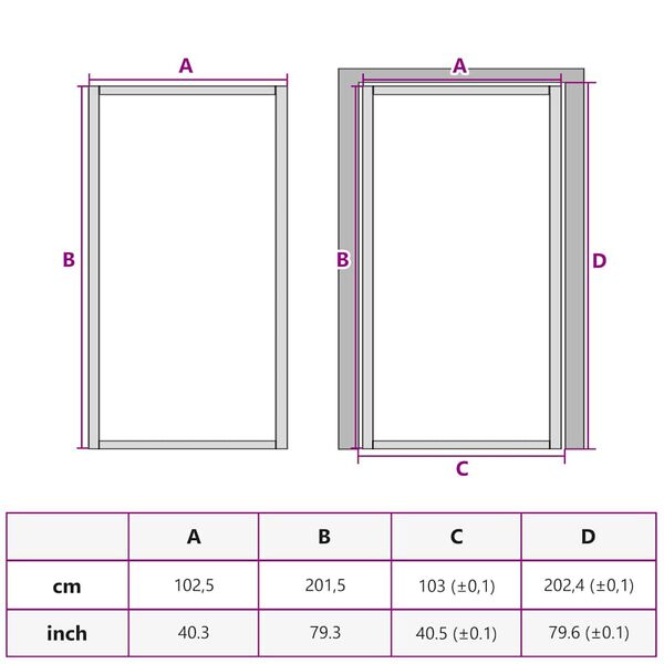 vidaXL Interior Door ESG Glass and Aluminium 102.5x201.5 cm Black
