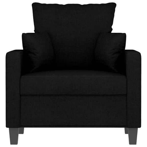 vidaXL Sofa Chair Black 60 cm Fabric