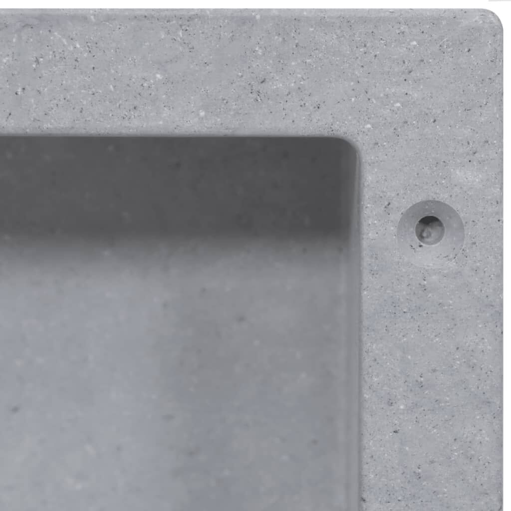 vidaXL Shower Niche Matt Grey 41x36x10 cm