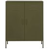 vidaXL Storage Cabinet Olive Green 80x35x101.5 cm Steel