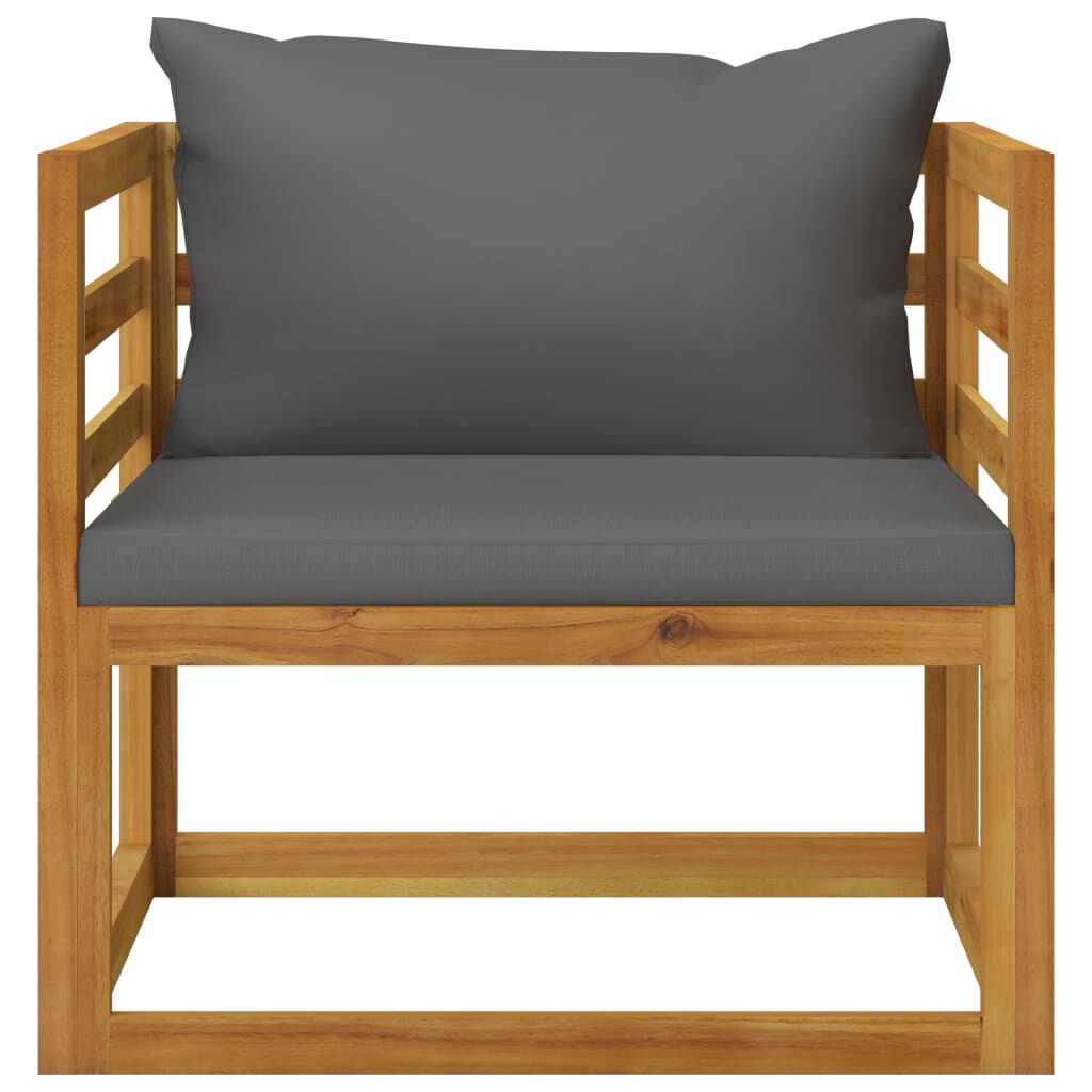 vidaXL 7 Piece Garden Lounge Set with Cushion Solid Acacia Wood