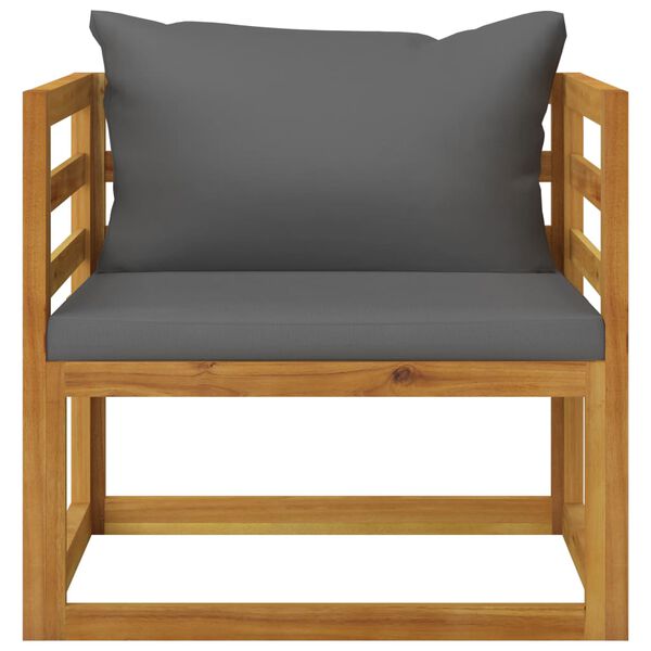 vidaXL 7 Piece Garden Lounge Set with Cushion Solid Acacia Wood