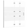 vidaXL Folding Shower Enclosure ESG 120x140 cm White