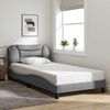 vidaXL Bed Frame without Mattress "Hvar" Light Grey 100x203 cm Fabric