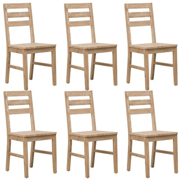 vidaXL 7 Piece Dining Set Solid Acacia Wood