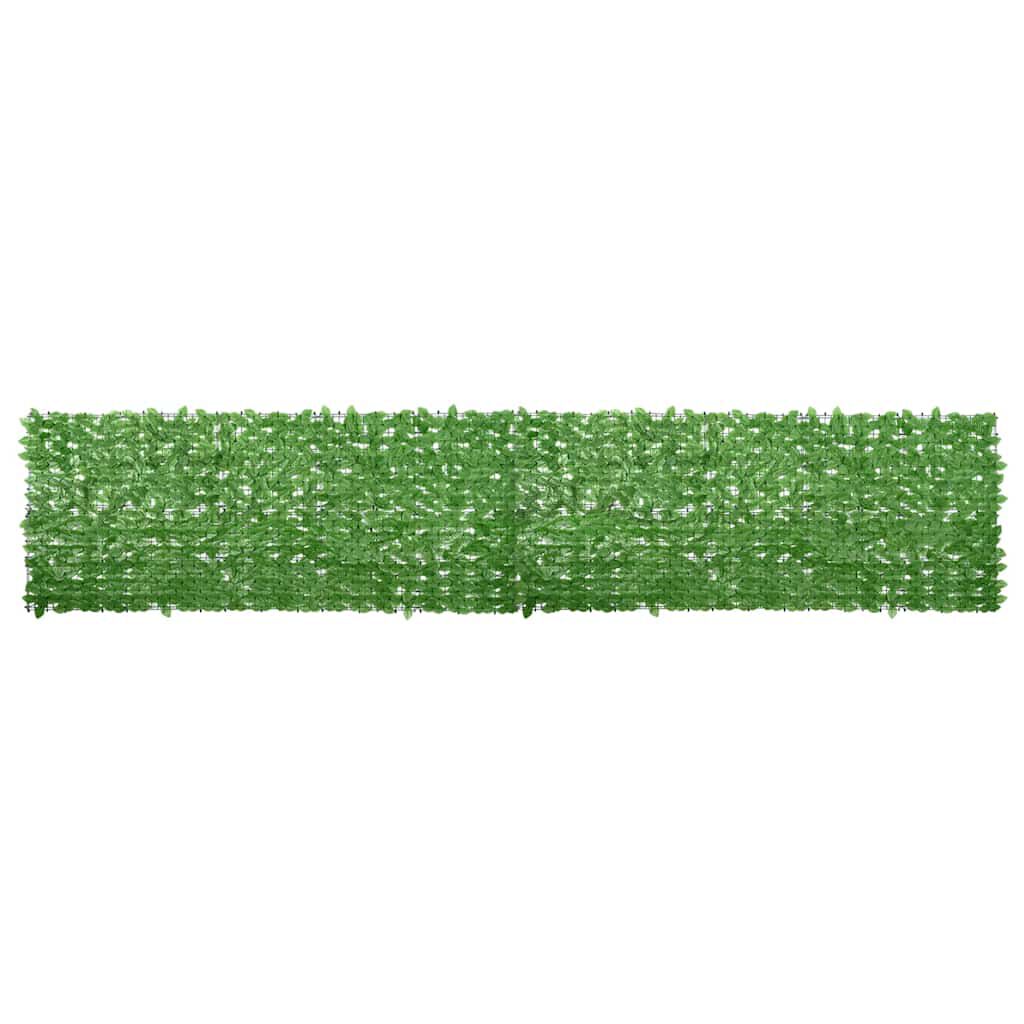 vidaXL Balcony Screen with Green Leaves 500x100 cm